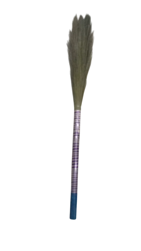 40inch Silver Plastic Phool Jhadu - Jai Maa Kali